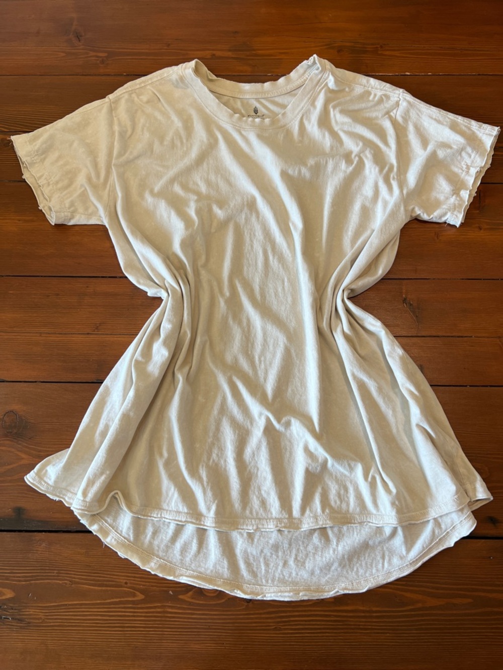 FP Movement - Cream Oversized T-Shirt - 100% Cotton - Size Large